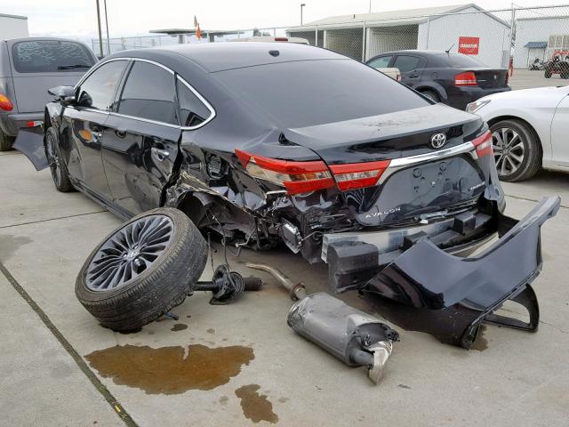 4T1BK1EB0GU225486 - 2016 TOYOTA AVALON XLE BLACK photo 3