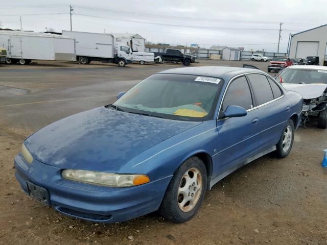 1G3WS52K0XF341132 - 1999 OLDSMOBILE INTRIGUE G BLUE photo 2