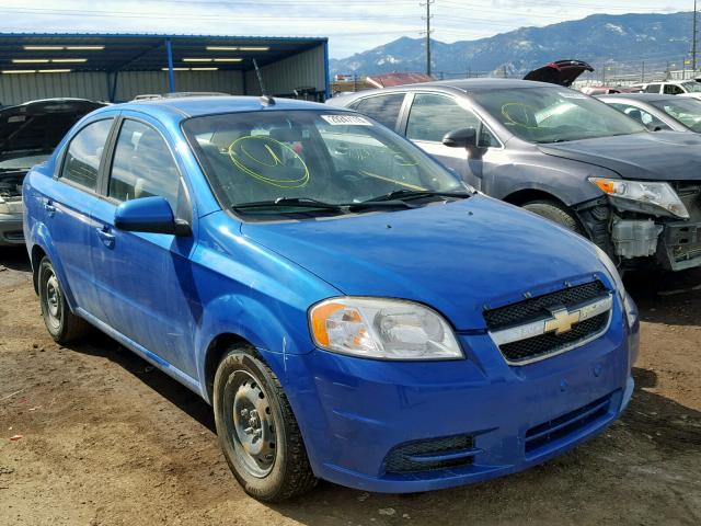 KL1TD5DE8AB110151 - 2010 CHEVROLET AVEO LS BLUE photo 1