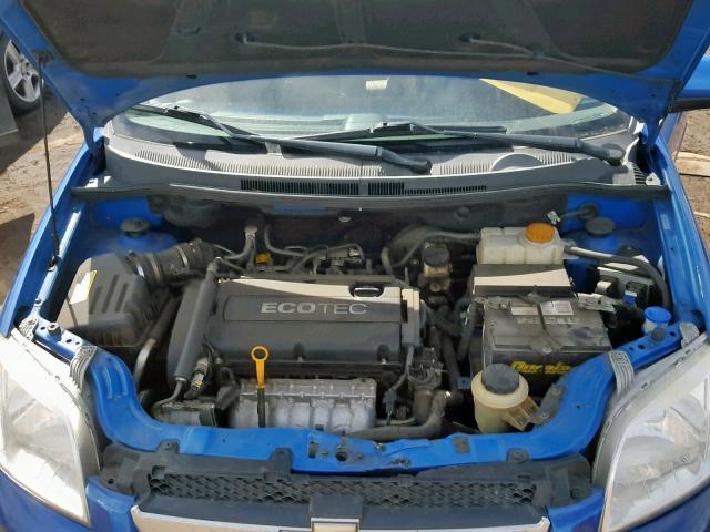 KL1TD5DE8AB110151 - 2010 CHEVROLET AVEO LS BLUE photo 7