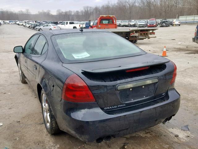 2G2WC58C161192902 - 2006 PONTIAC GRAND PRIX BLACK photo 3