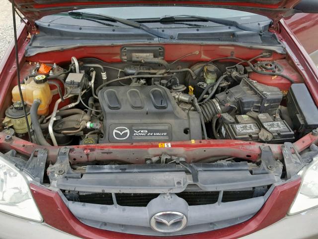 4F2YZ04153KM23385 - 2003 MAZDA TRIBUTE LX BURGUNDY photo 7