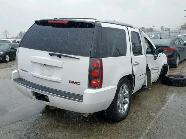 1GKEC63858J162752 - 2008 GMC YUKON DENA WHITE photo 4