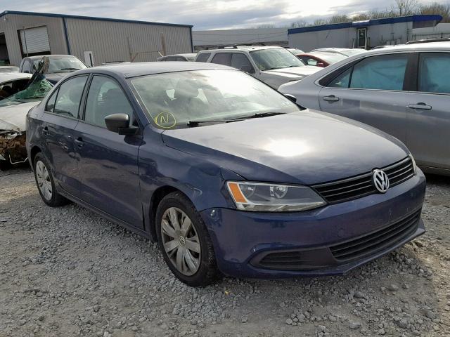 3VW2K7AJ7BM095897 - 2011 VOLKSWAGEN JETTA BASE BLUE photo 1