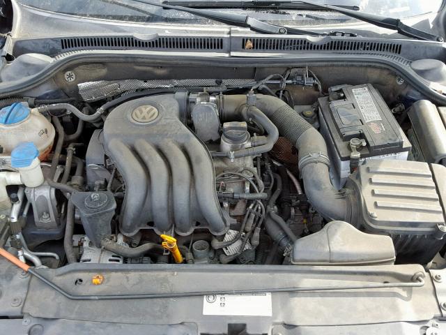 3VW2K7AJ7BM095897 - 2011 VOLKSWAGEN JETTA BASE BLUE photo 7