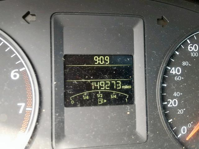 3VW2K7AJ7BM095897 - 2011 VOLKSWAGEN JETTA BASE BLUE photo 8