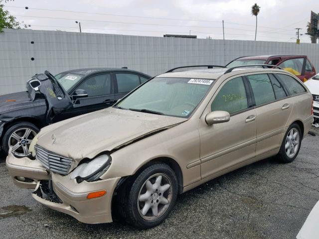 WDBRH61J34F528224 - 2004 MERCEDES-BENZ C 240 SPOR GOLD photo 2