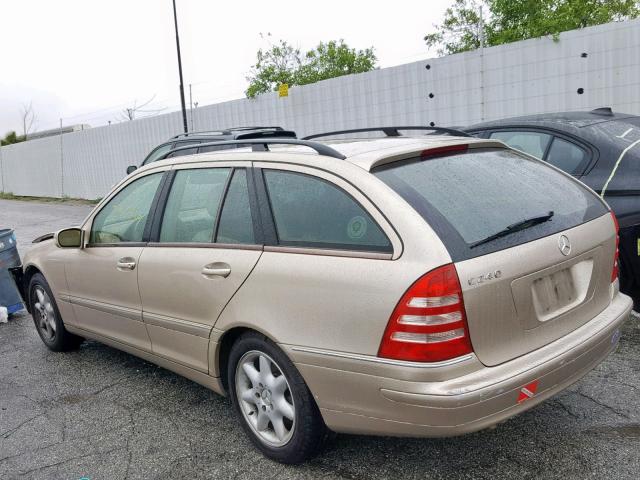 WDBRH61J34F528224 - 2004 MERCEDES-BENZ C 240 SPOR GOLD photo 3