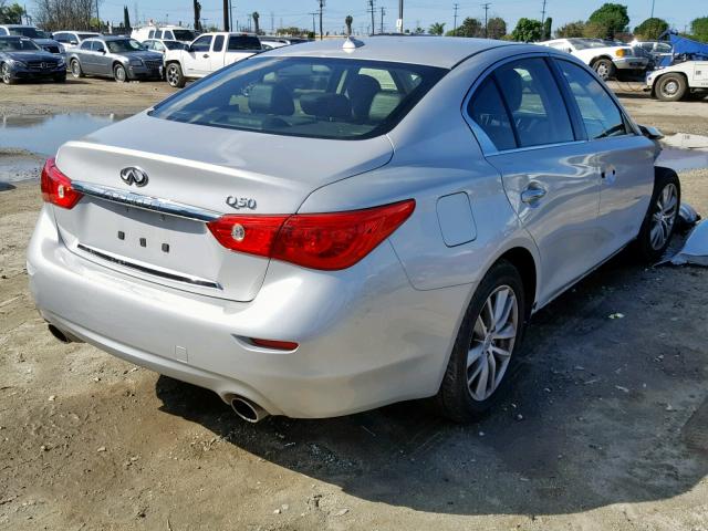 JN1CV7AP5GM200722 - 2016 INFINITI Q50 BASE SILVER photo 4