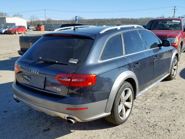 WA1UFAFL6DA184216 - 2013 AUDI A4 ALLROAD BLUE photo 4