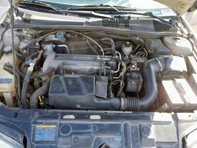 1G1JF52F637142682 - 2003 CHEVROLET CAVALIER L TAN photo 7