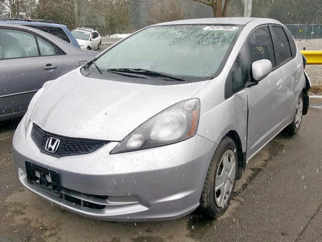 JHMGE8H39DC015838 - 2013 HONDA FIT SILVER photo 2