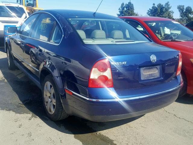 WVWRH63B11P267799 - 2001 VOLKSWAGEN PASSAT GLX 蓝色 照片 3