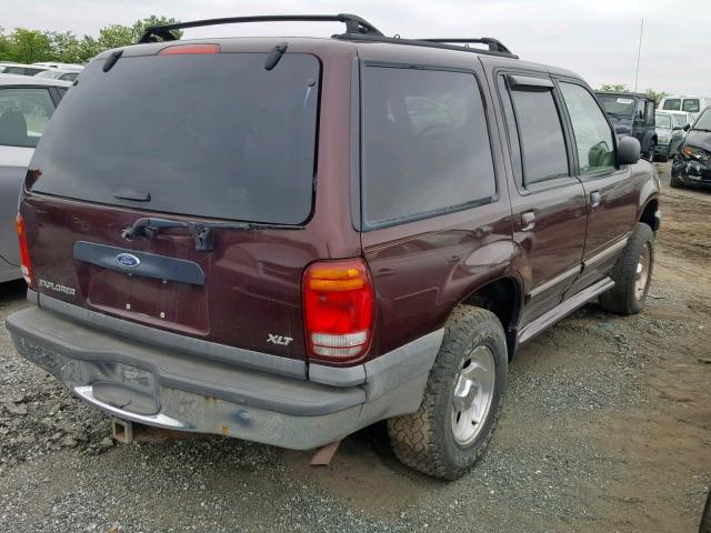 1FMZU34X1XUB26550 - 1999 FORD EXPLORER BURGUNDY photo 4