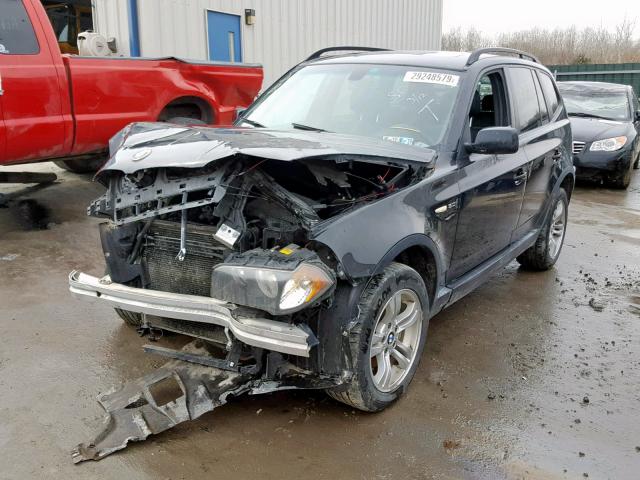 WBXPA934X5WD06423 - 2005 BMW X3 3.0I BLACK photo 2