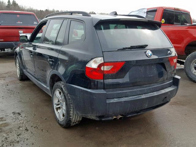 WBXPA934X5WD06423 - 2005 BMW X3 3.0I BLACK photo 3