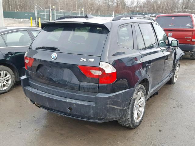 WBXPA934X5WD06423 - 2005 BMW X3 3.0I BLACK photo 4