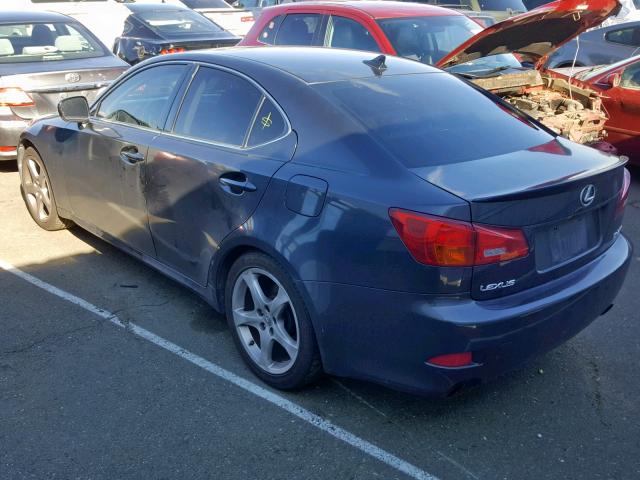 JTHBK262X72036167 - 2007 LEXUS IS 250 GRAY photo 3