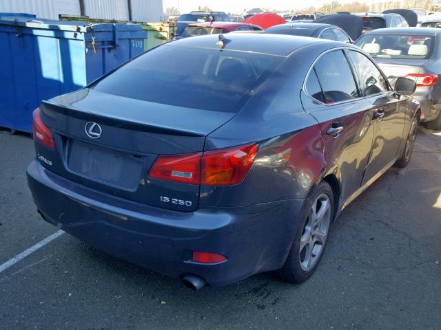 JTHBK262X72036167 - 2007 LEXUS IS 250 GRAY photo 4