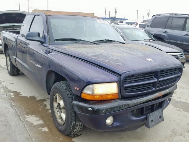 1B7FL22P4WS597089 - 1998 DODGE DAKOTA BLUE photo 1