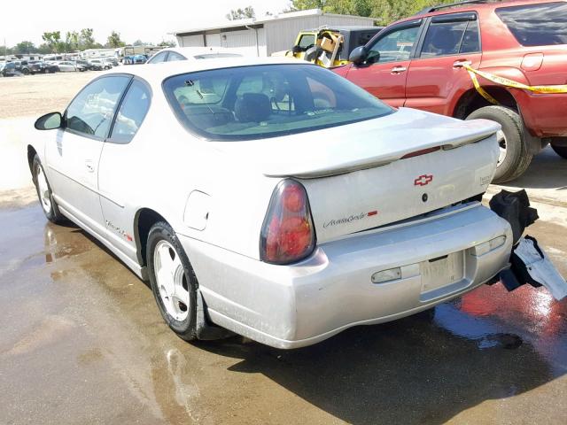 2G1WX15K019118944 - 2001 CHEVROLET MONTE CARL SILVER photo 3