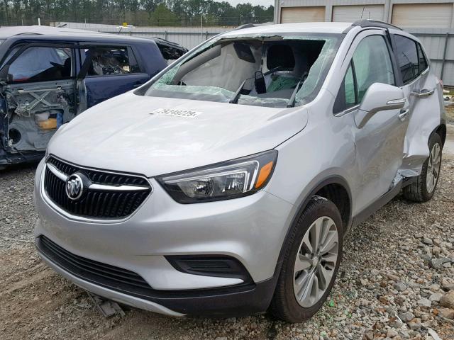 KL4CJASB9HB015234 - 2017 BUICK ENCORE PRE SILVER photo 2