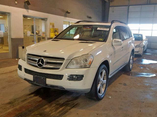 4JGBF25E59A468980 - 2009 MERCEDES-BENZ GL WHITE photo 2