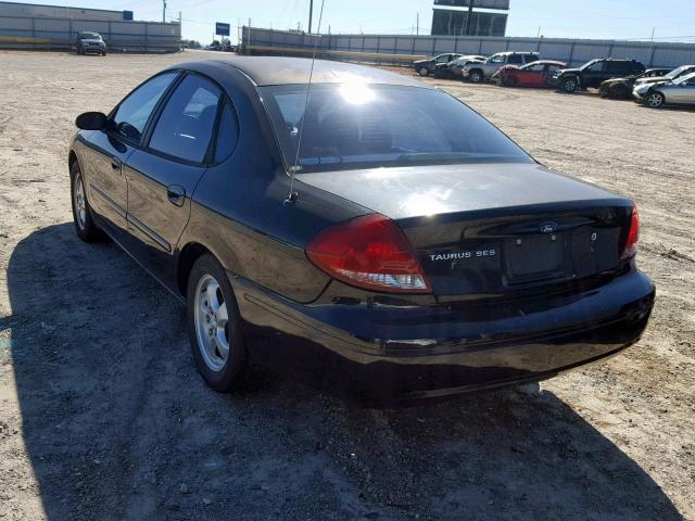 1FAFP55214A210500 - 2004 FORD TAURUS SES BLACK photo 3