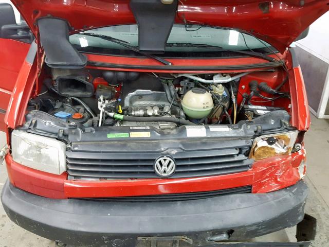 WV2MC0700PH050506 - 1993 VOLKSWAGEN EUROVAN MV RED photo 7