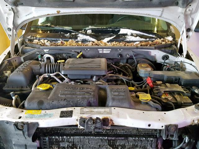 1B7GG2AN71S124496 - 2001 DODGE DAKOTA QUA WHITE photo 7