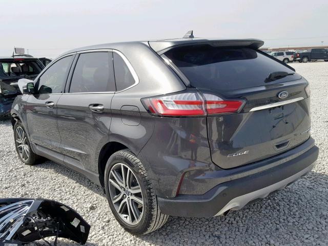 2FMPK3K96KBB27340 - 2019 FORD EDGE TITAN CHARCOAL photo 3