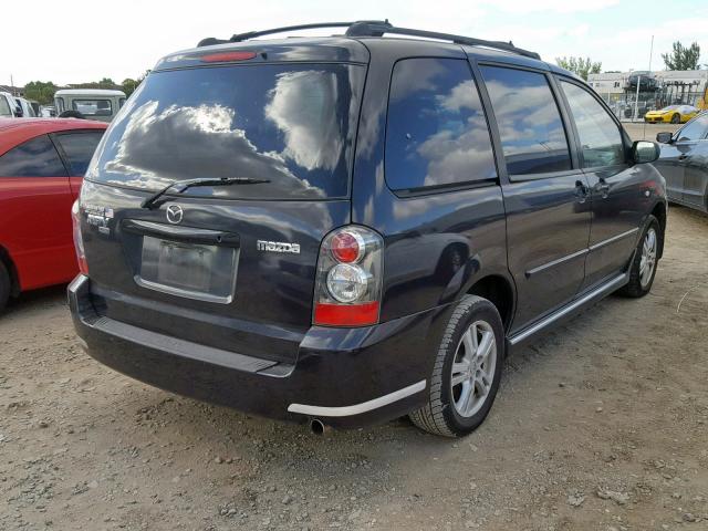 JM3LW28A440508148 - 2004 MAZDA MPV WAGON BLACK photo 4