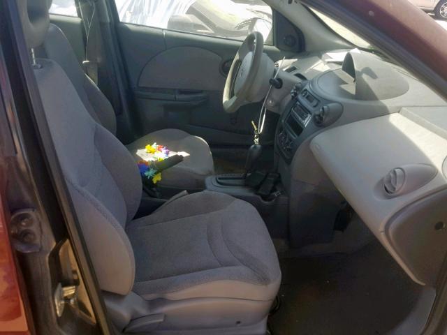 1G8AG52F73Z180568 - 2003 SATURN ION LEVEL MAROON photo 5
