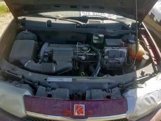 1G8AG52F73Z180568 - 2003 SATURN ION LEVEL MAROON photo 7