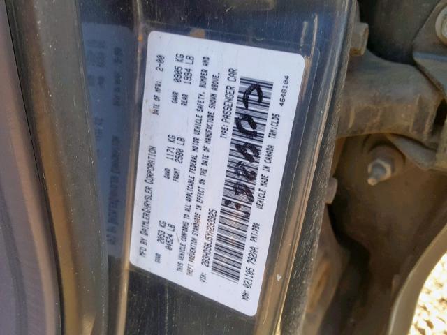 2B3HD56J5YH293925 - 2000 DODGE INTREPID E BLUE photo 10