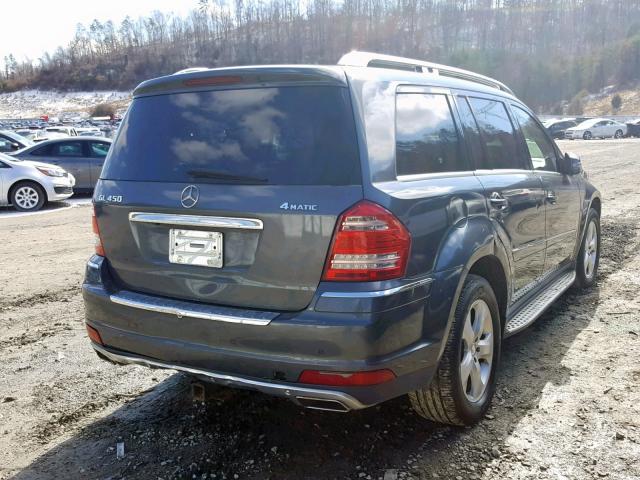 4JGBF7BE8BA738596 - 2011 MERCEDES-BENZ GL 450 4MA GRAY photo 4