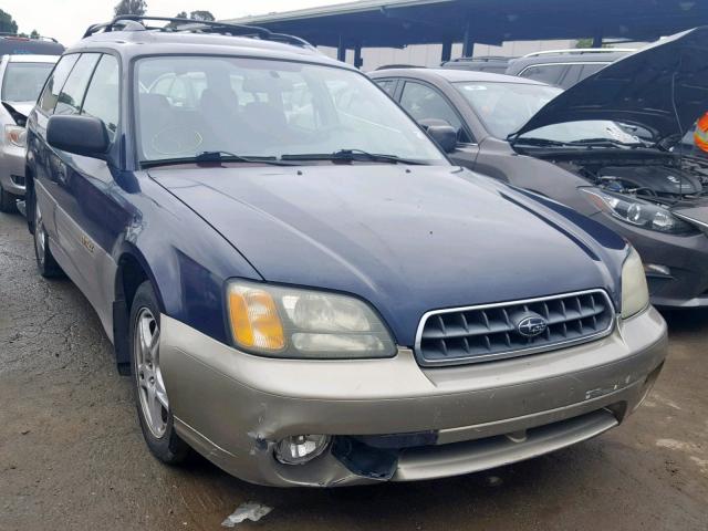 4S3BH675437612834 - 2003 SUBARU LEGACY OUT BLUE photo 1