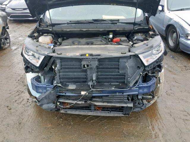 2FMPK3G96GBB61326 - 2016 FORD EDGE SE BLUE photo 7