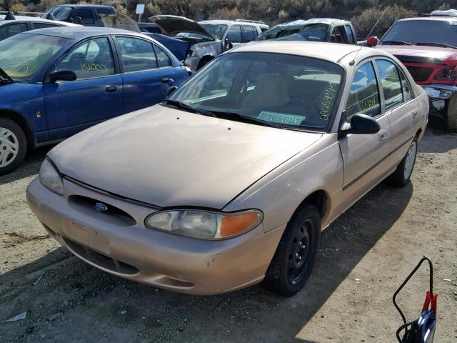 1FAFP10P4WW248529 - 1998 FORD ESCORT LX TAN photo 2