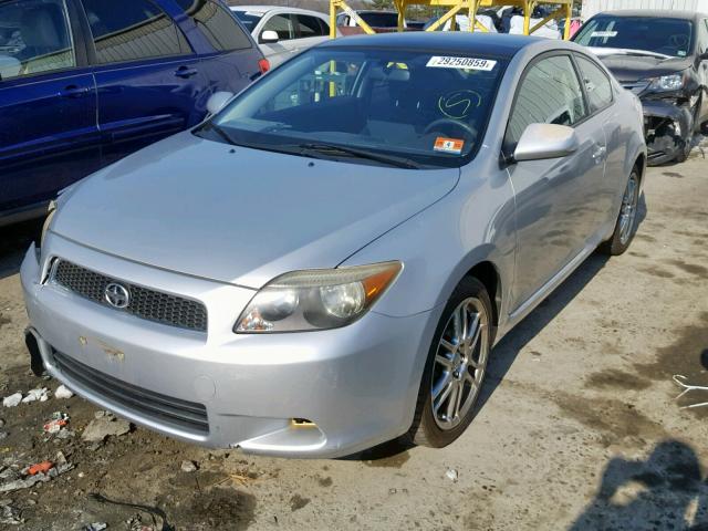 JTKDE177370212888 - 2007 TOYOTA SCION TC SILVER photo 2