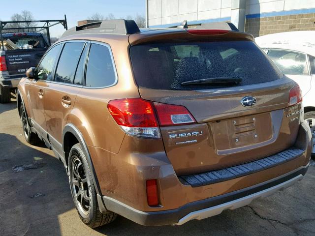 4S4BRDLC1C2293665 - 2012 SUBARU OUTBACK 3. BROWN photo 3