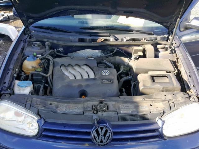 9BWFK61JX34002405 - 2003 VOLKSWAGEN GOLF GL BLUE photo 7