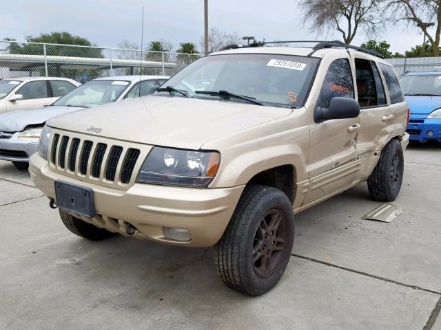 1J4GW58N7YC167762 - 2000 JEEP GRAND CHER BROWN photo 2