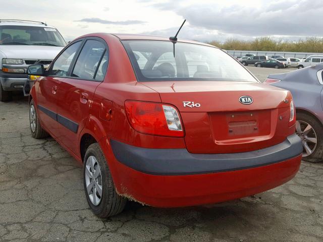 KNADE223696487718 - 2009 KIA RIO BASE RED photo 3