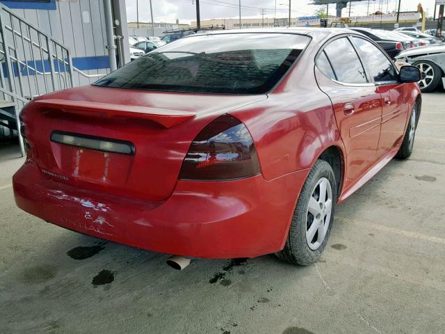 2G2WP552271138994 - 2007 PONTIAC GRAND PRIX RED photo 4