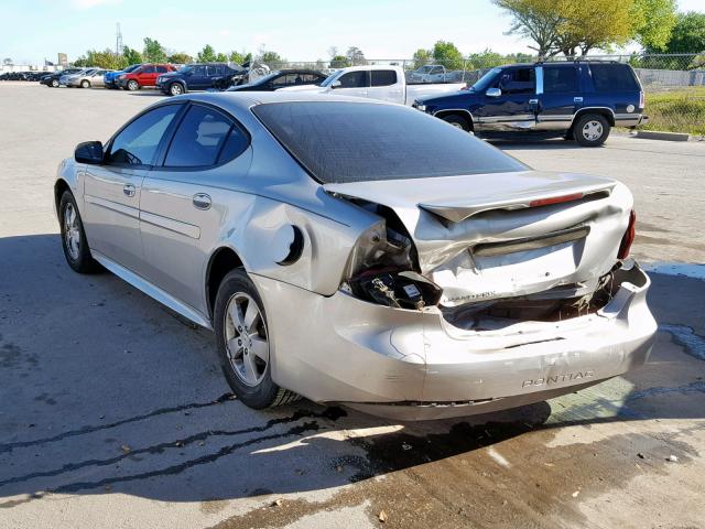 2G2WP552981128478 - 2008 PONTIAC GRAND PRIX SILVER photo 3
