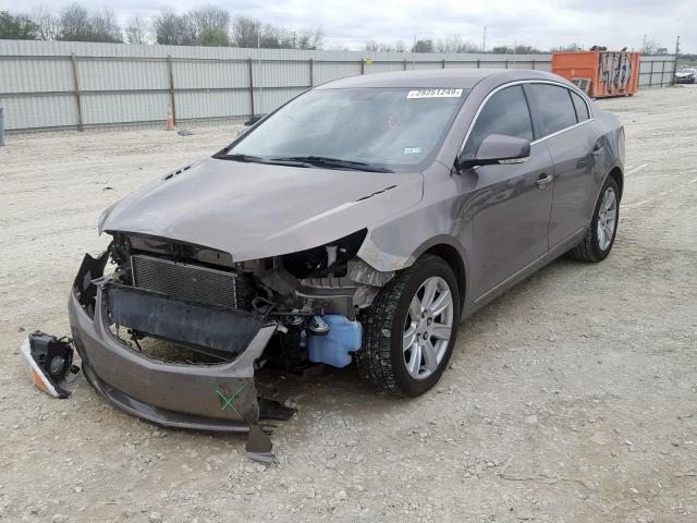 1G4GC5EC5BF396850 - 2011 BUICK LACROSSE C GRAY photo 2