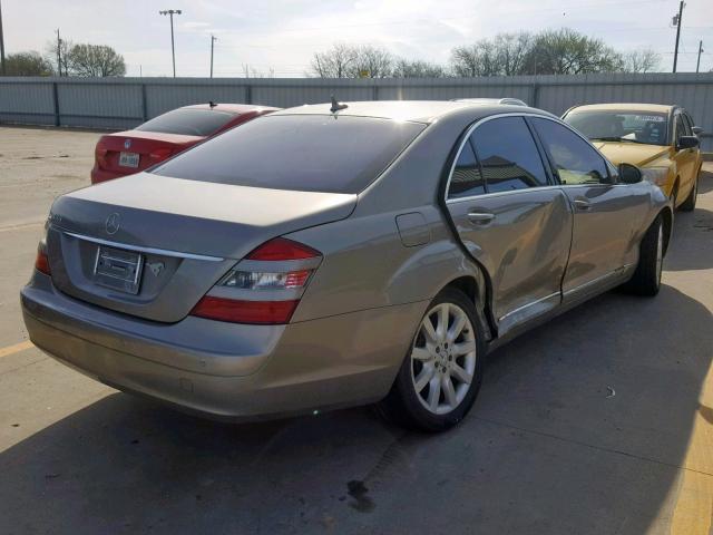 WDDNG71X57A084901 - 2007 MERCEDES-BENZ S 550 SILVER photo 4