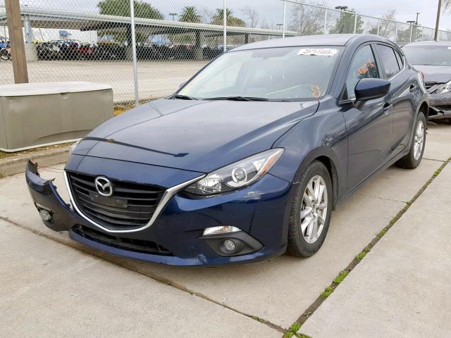 JM1BM1L73G1355728 - 2016 MAZDA 3 TOURING BLUE photo 2