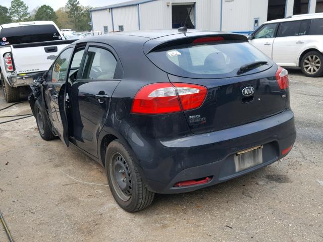 KNADM5A30D6197764 - 2013 KIA RIO LX BLACK photo 3